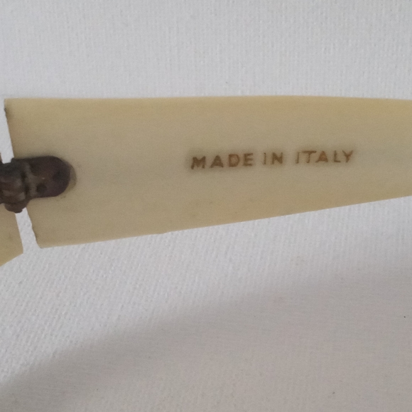 Rare Mod Vintage Off White Sunglasses NOS ITALY - Picture 5 of 5
